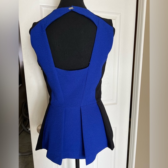 H&M Peplum Sleeveless Top Size 8 - Picture 2 of 6